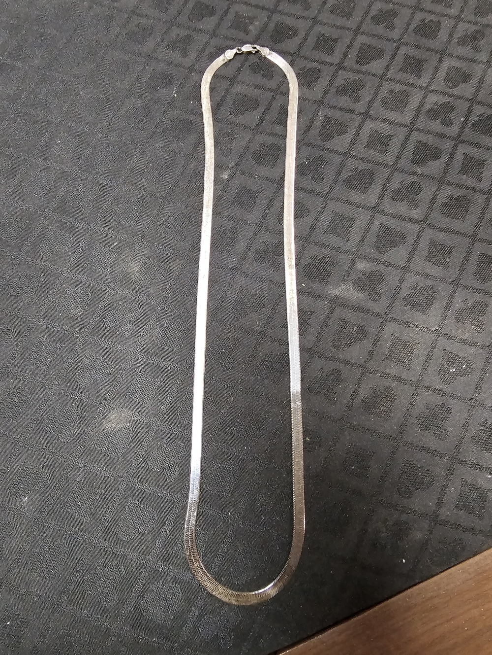 Sterling Silver Herringbone Chain -26 inch